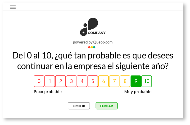 Mide el nivel de lealtad que siente el colaborador hacia tu empresa