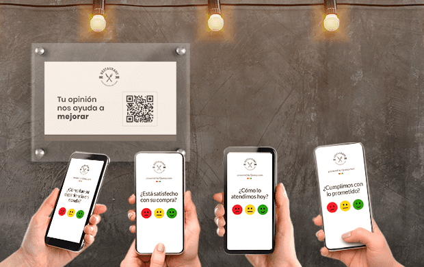 Mide la satisfaccion del cliente a traves del QR